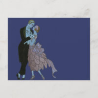 Vintag Art Deco Newlyweds, Liebe Wedding Dance