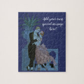 Vintag Art Deco Newlyweds, Liebe Wedding Dance Puzzle (Vertikal)
