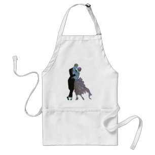 Vintag Art Deco Newlyweds, Liebe Wedding Dance Schürze