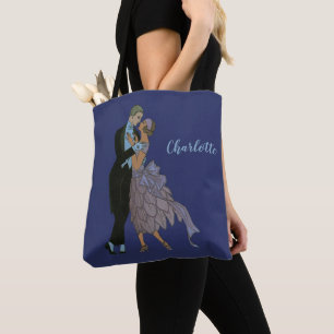 Vintag Art Deco Newlyweds, Liebe Wedding Dance Tasche