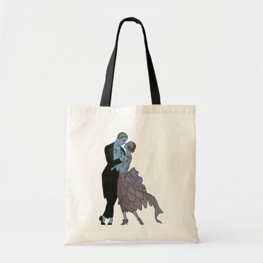 Vintag Art Deco Newlyweds, Liebe Wedding Dance Tragetasche (Vorne)