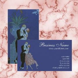 Vintag Art Deco Newlyweds, Liebe Wedding Dance Visitenkarte