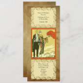 Vintag ~ Art Deco ~ Party Einladung (Vorne/Hinten)