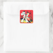 Vintag Art Deco Pierrot Tänzer Stickers (Tasche)