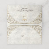 Vintag Art Deco Platzkarte (Außenseite Aufgefaltet)