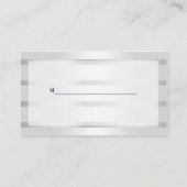 Vintag Art Deco Plume Schwarz-weiße Platzkarten (Rückseite)