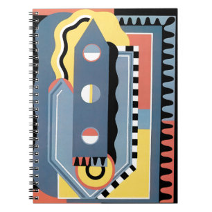 Vintag Art Deco Pochoir Jazz Geometrische Muster Notizblock