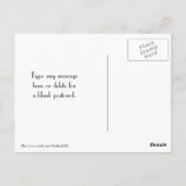 Vintag Art Deco Postkarte (Rückseite)