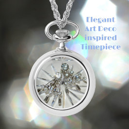 Vintag Art Deco Rhinestones Retro Glam Armbanduhr