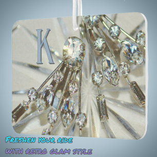 Vintag Art Deco Rhinestones Retro Glam Autolufterfrischer