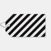 Vintag Art Deco Schwarz-weiß Wedding Danke Geschenkanhänger (Rückseite Horizontal)