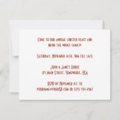 Vintag Art Déco Seafood Hummer Fest Party Einladung (Rückseite)