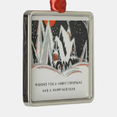 Vintag Art Deco Silbernes Ornament (Rechts)