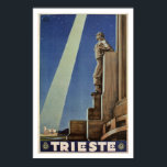 Vintag Art Deco Trieste Italienisches Reiseplakat Poster<br><div class="desc">Retouchiert und restauriert aus einem Vintage-Reise-Werbeplakat. Triest ist eine Stadt und ein Seehafen im Nordosten Italiens. Es liegt am Ende eines schmalen Streifen italienischen Territoriums zwischen der Adria und Slowenien, der fast unmittelbar südlich und östlich der Stadt liegt. Triest liegt am Golf von Triest und ist durch seine Lage an...</div>