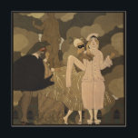 Vintag Art Deco, Überraschung von George Barbier Holzwanddeko<br><div class="desc">Schöne Leinwand aus Holz mit einer Vintagen Abbildung Art Deco Design Titel Überraschung von George Barbier. Ein Party mit märchenhaften Figuren in eleganten Kostümen und Masken. Harlequinade ist ein theatralisches britisches Genre des Comic, Pantomime mit den Figuren Harlequin, die Kolumbin Liebe, Kolumbus gieriger Vater Pantaloon, ein bösartiger Clown, und der...</div>