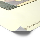 Vintag Art Deco Vesper Abend Kleidung Mode Poster (Ecke)