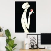 Vintag Art Deco ~ Villemot für Campari 1977 Poster (Heimbüro)