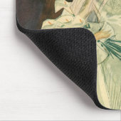 Vintag Art Deco Wedding Bridge und Groom Newlyweds Mousepad (Ecke)