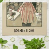 Vintag Art Deco Wedding, Newlyweds First Dance Geschirrtuch (Gefaltet)