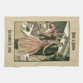 Vintag Art Deco Wedding, Newlyweds First Dance Geschirrtuch (Horizontal)