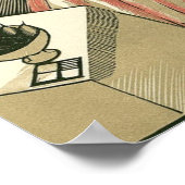 Vintag Art Deco Wedding, Newlyweds First Dance Poster (Ecke)