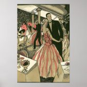 Vintag Art Deco Wedding, Newlyweds First Dance Poster (Vorne)