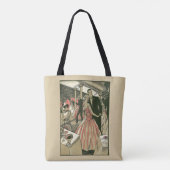 Vintag Art Deco Wedding, Newlyweds First Dance Tasche (Rückseite)