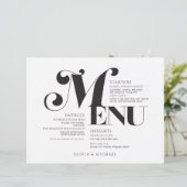 Vintag Art Deco Wedding Schwarz-weiß (Stehend Vorderseite)