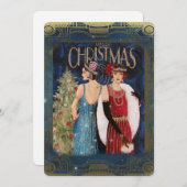 Vintag Art Deco Weihnachten Frauen (Vorne/Hinten)