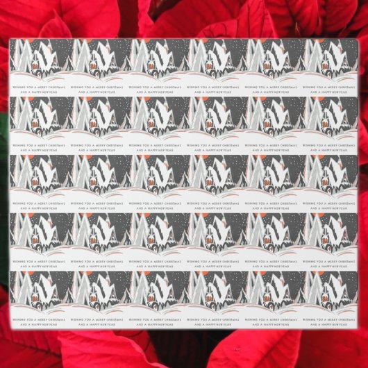 Vintag Art Deco Weihnachten Geschenkpapier