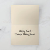 Vintag Art Deco Weihnachtskarte Feiertagskarte (Innenseite)