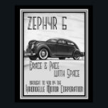 Vintag Art Deco Zephyr 6 Ad 16x20 Poster<br><div class="desc">Zephyr 6 - Hirondelle Motor Co. Art Deco Poster</div>