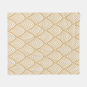 Vintag Art Deko nahlesspattern Fleecedecke (Vorderseite (Horizontal))