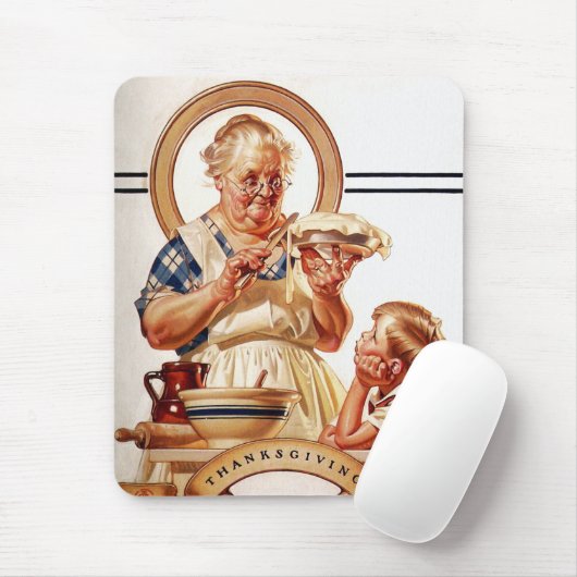 Vintag Art Erntedank Geschenk Mousepad (Mit Mouse)