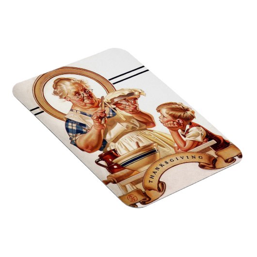 Vintag Art Erntedank Geschenkmagnete Magnet (Rechte Seite)