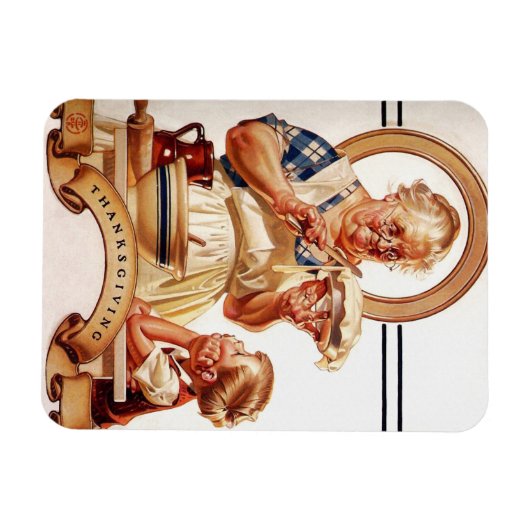 Vintag Art Erntedank Geschenkmagnete Magnet (Horizontal)