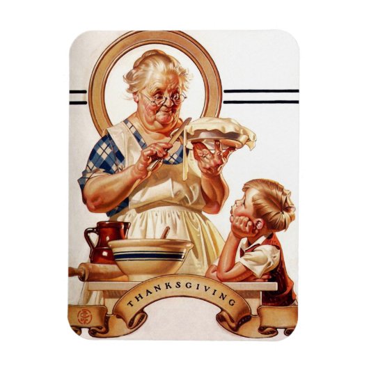 Vintag Art Erntedank Geschenkmagnete Magnet (Vertikal)