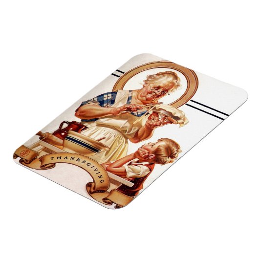 Vintag Art Erntedank Geschenkmagnete Magnet (Linke Seite)