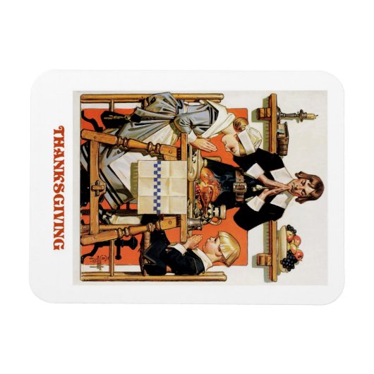 Vintag Art Erntedank Geschenkmagnete Magnet (Horizontal)