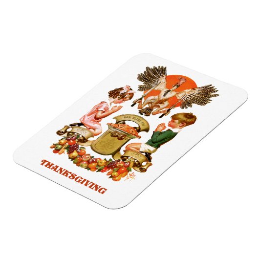 Vintag Art Erntedank Geschenkmagnete Magnet (Linke Seite)