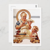 Vintag Art Erntedank Postkarten (Vorne/Hinten)