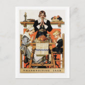 Vintag Art Erntedank Postkarten (Vorderseite)