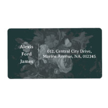 Vintag Art Floral Address Label