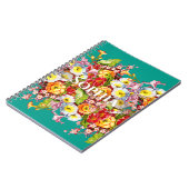 Vintag Art Floral Muster Frühlingsblumen Primrose Notizblock (Linke Seite)