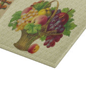 Vintag Art Fruit Basket Personalisiert Schneidebrett (Ecke)