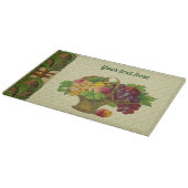 Vintag Art Fruit Basket Personalisiert Schneidebrett (Ecke)