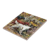 Vintag Art Hund Liebhaber Setters Fliese (Seite)