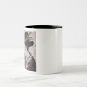 VINTAG ART JAPANESE ZWEIFARBIGE TASSE (Mittel)