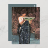 Vintag Art John W. Waterhouse Circe Invidiosa Postkarte (Vorne/Hinten)