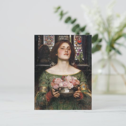 Vintag Art John William Waterhouse Postkarte (Stehend Vorderseite)